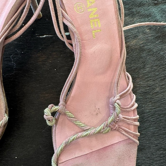 Chanel Pink Strappy Heels - Picture 7 of 8